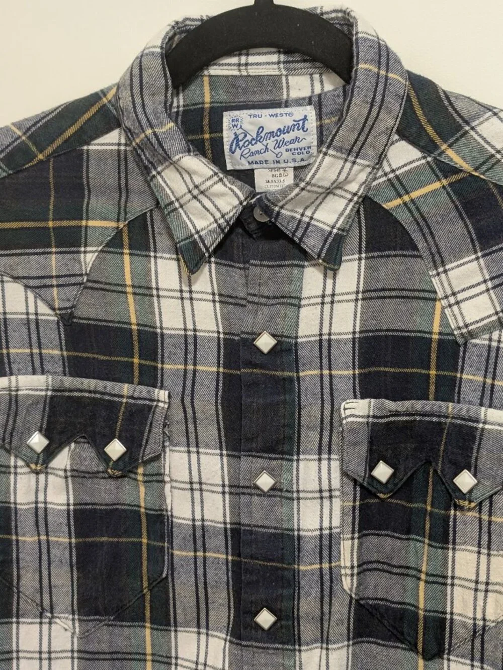 Rockmount | Heritage Plaid Western Flannel In Green/Blue